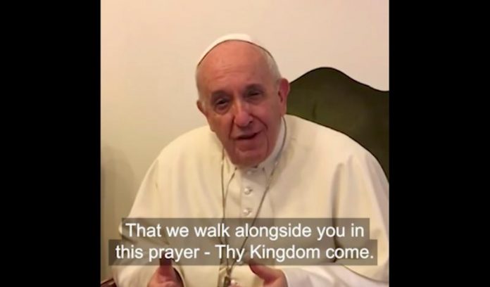 POPE VIDEO MESSAGE PRAYER