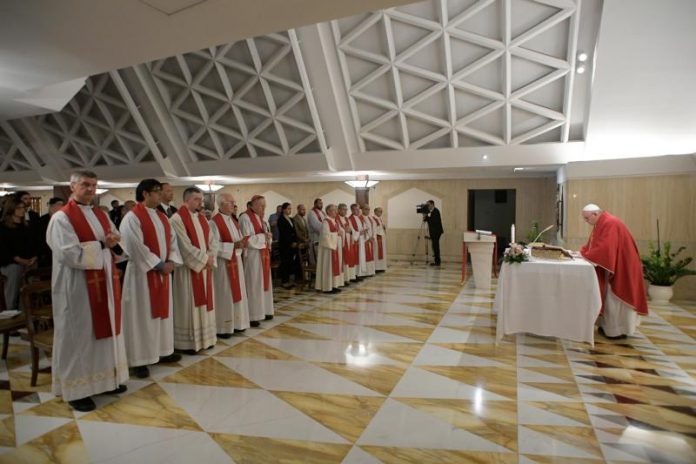 POPE MORNING MASS VATICAN