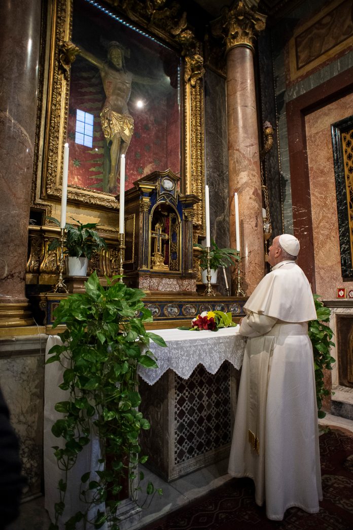 POPE PRAYER ROME CORONAVIRUS