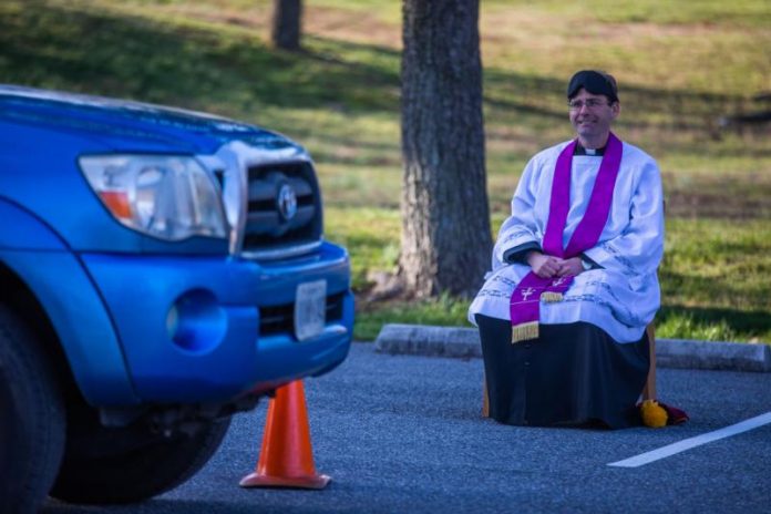 PRIEST DRIVE THROUGH CONFESSION