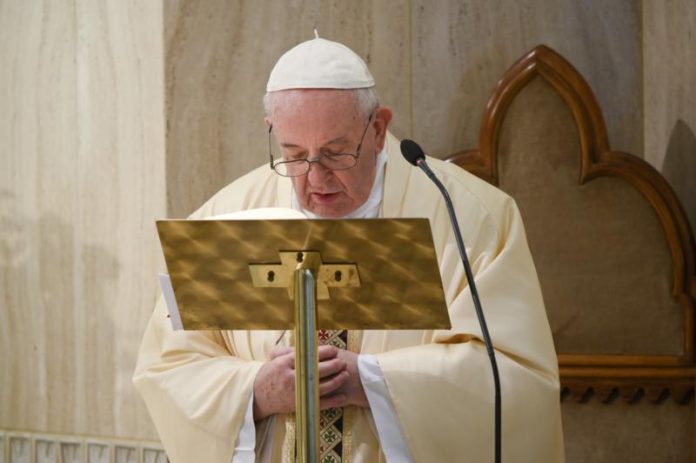 POPE MORNING MASS VATICAN
