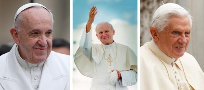 COMPOSITE POPE FRANCIS, ST. JOHN PAUL II, POPE BENEDICT