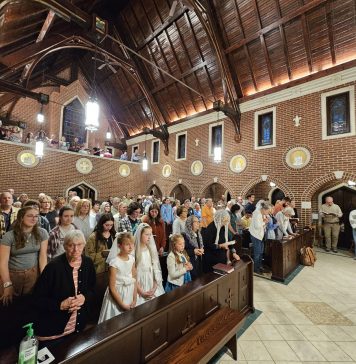 Faithful Gather for Annual Saint Therese of Lisieux Novena